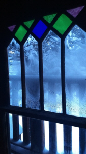 Morning LIght Through Leaded Glass (photo by Dan Keusal)